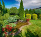Gepflegte Gartenanlage
