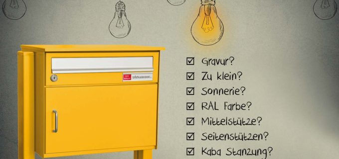 Ihr neuer Briefkasten – mit der richtigen Ausstattung bitte!