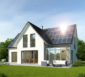 Modernes Ausbauhaus mit Solaranlage