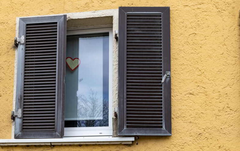 Fensterläden ablaugen und renovieren