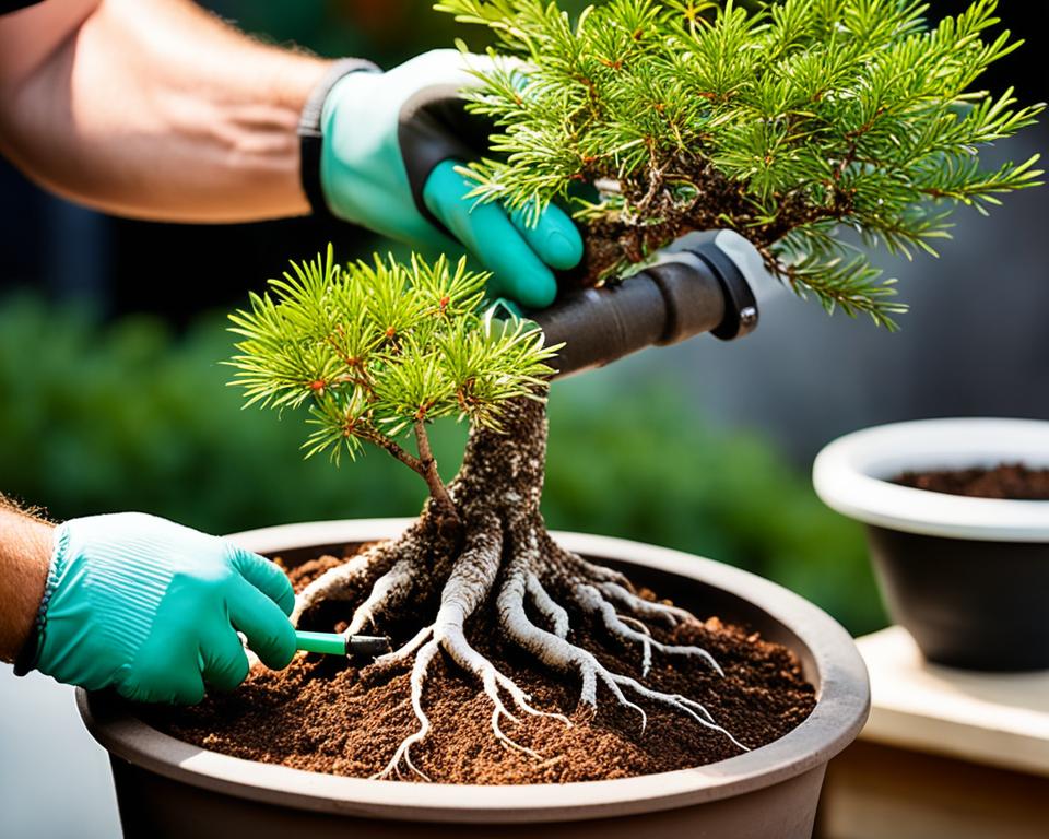 Bonsai umtopfen