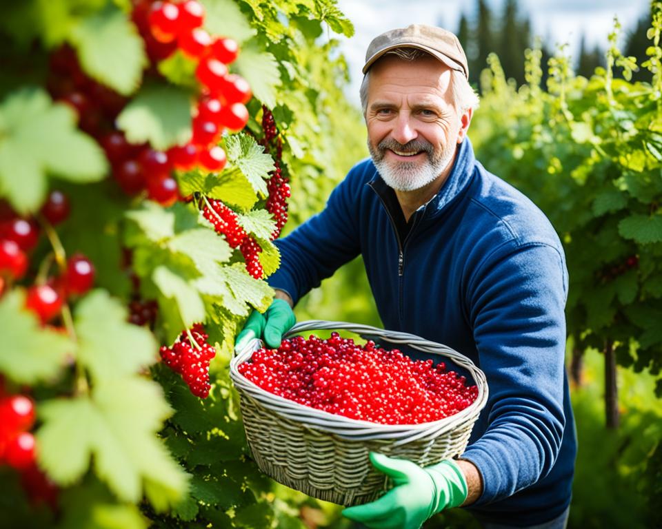 Erntezeit Johannisbeeren