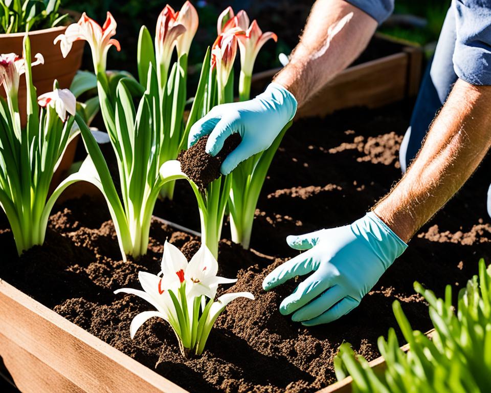 Gartenamaryllis auspflanzen