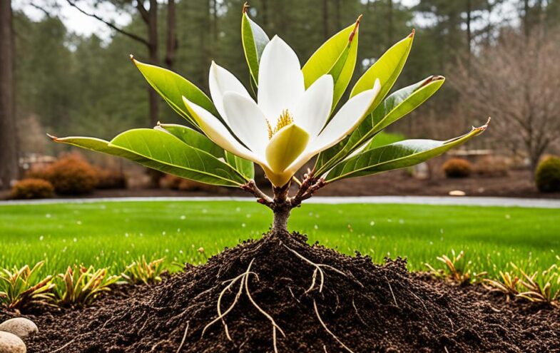 Immergrüner Magnolienbaum
