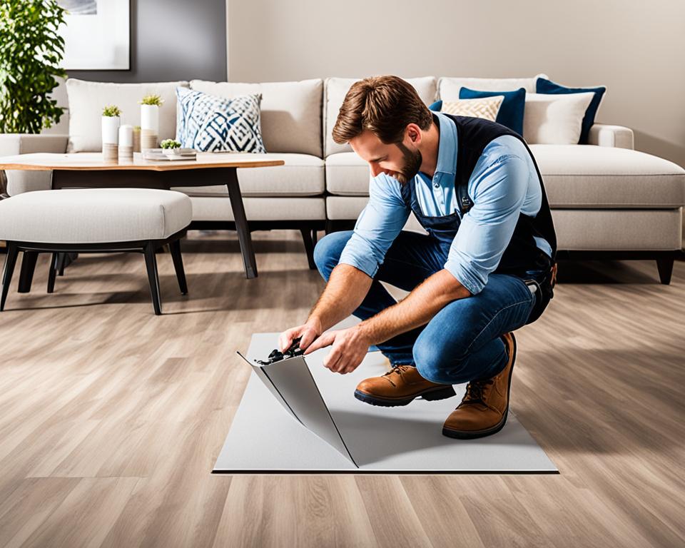 Klick Vinyl Verlegung