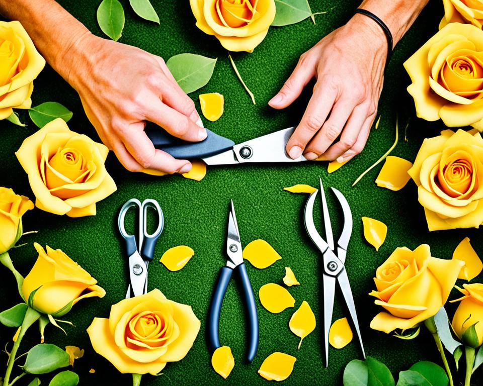 Rosenblätter basteln