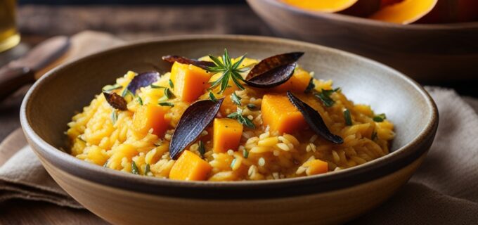 Butternut Kürbis Risotto: Ein einfaches und leckeres Rezept