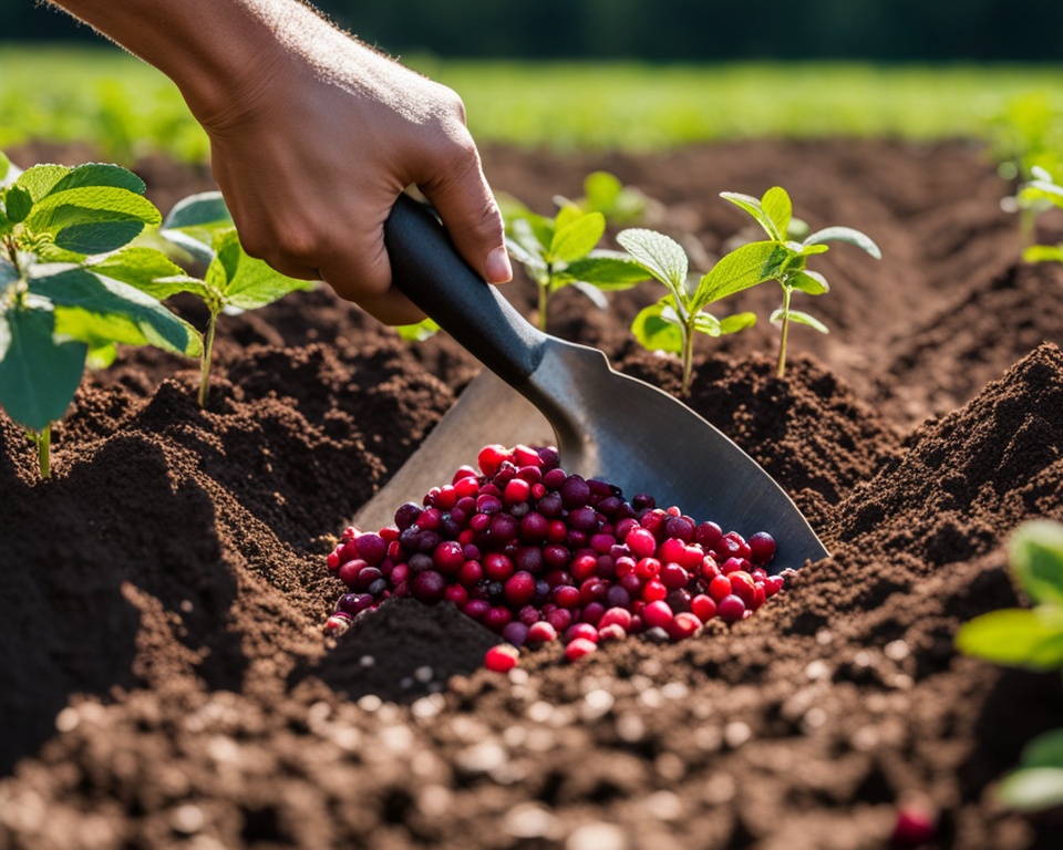 Cranberry Pflanzenvorbereitung