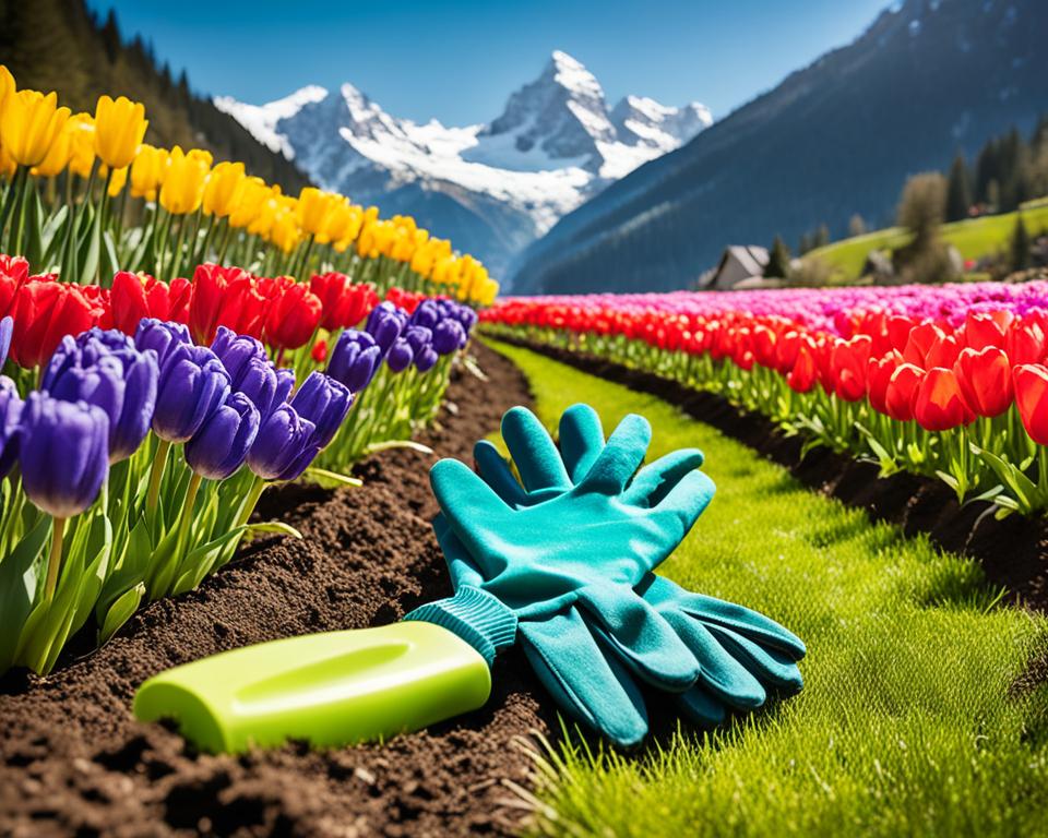 Frühlingsblumenpflege
