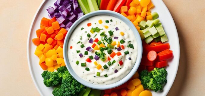 Gesunde Leckerei: Gemüse-Dip mit Crème Fraîche