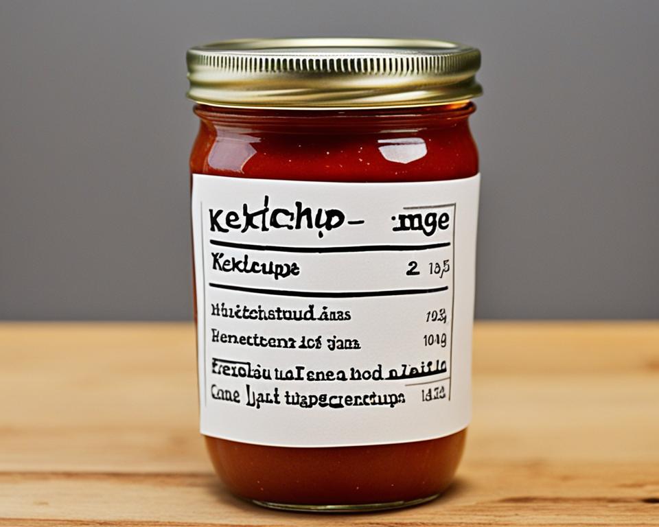 Haltbarkeit Ketchup