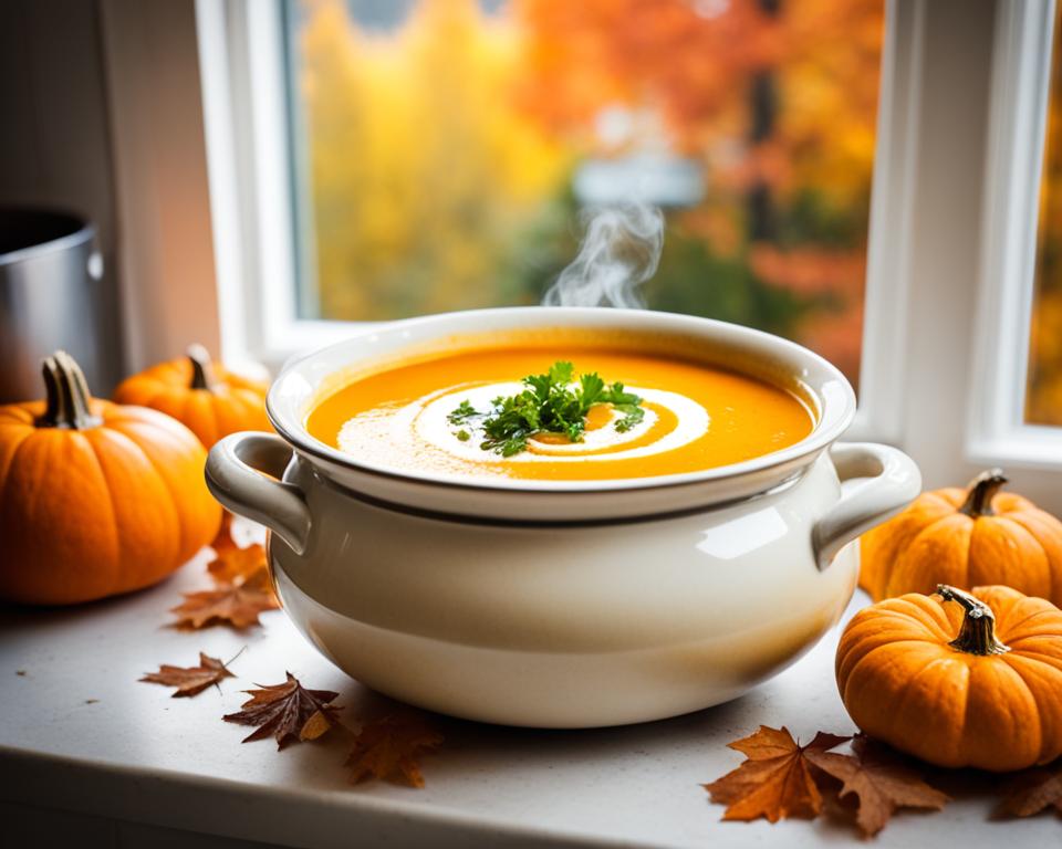 Hausgemachte Kürbissuppe