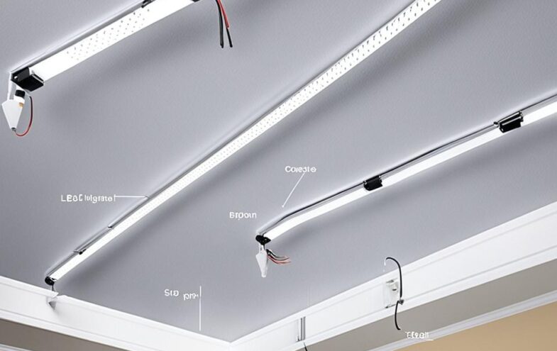 LED Lampen Decke montieren