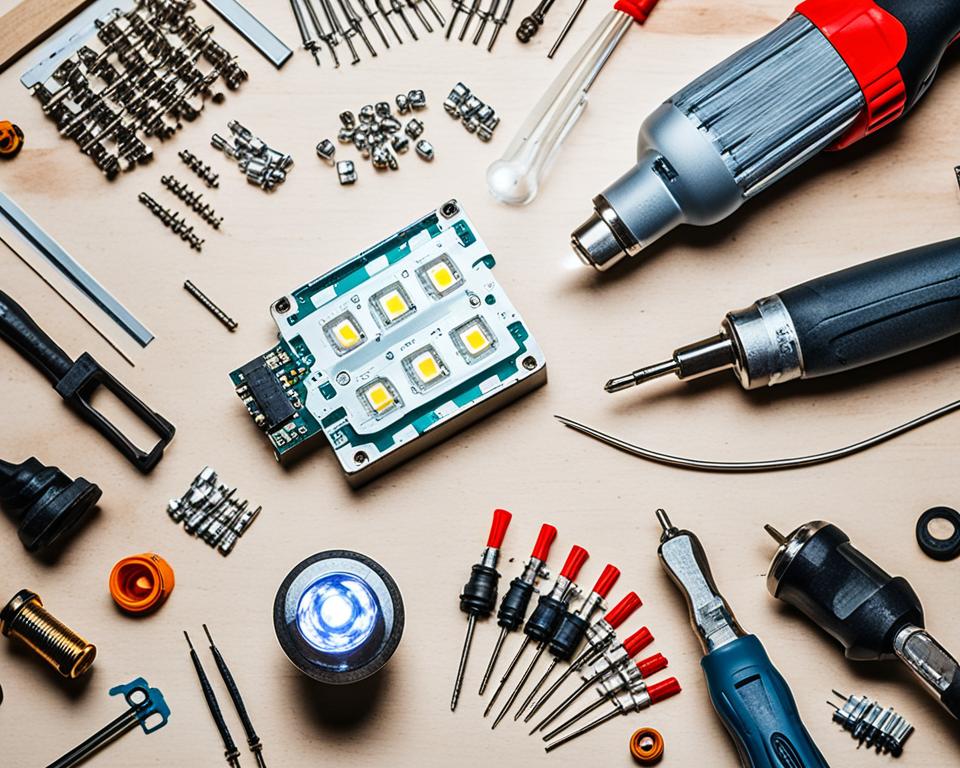 LED-Leuchte flicken