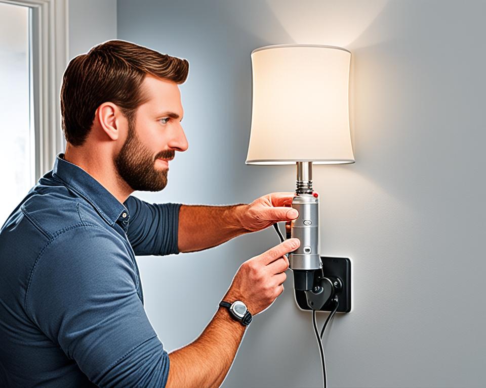 Lampen kleben