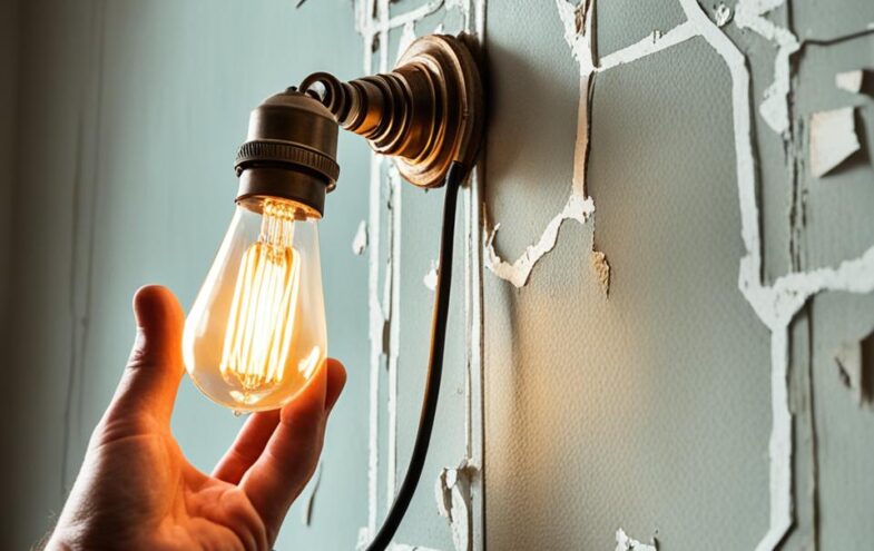 Lampen montieren Altbau