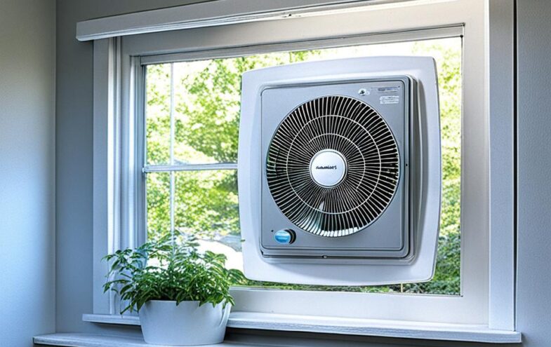 Lüfter in ein Fenster einbauen