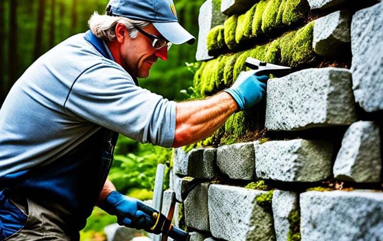 Natursteinmauer selber bauen