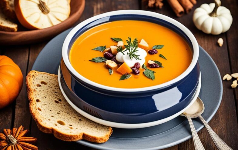Patisson-Kürbissuppe