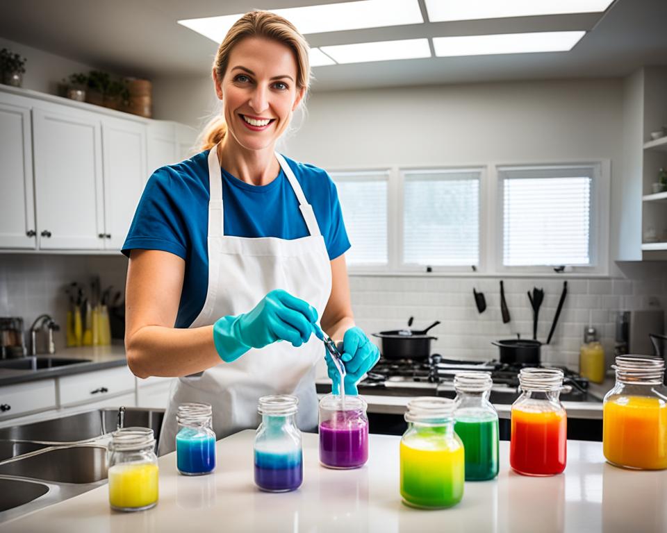 Polyester fabric coloring