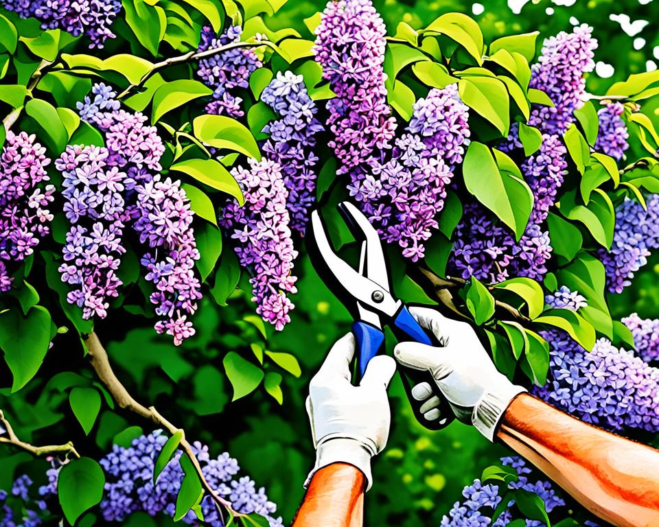 Pruning lilacs