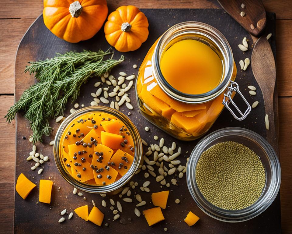 Süß-saure Kürbis-Pickles