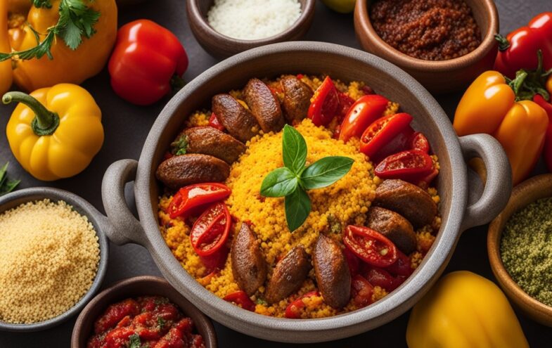 gericht mit couscous