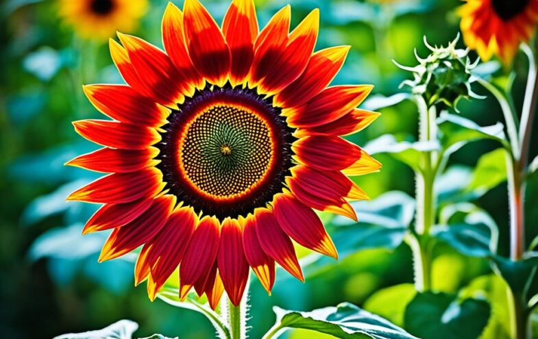 rote sonnenblume