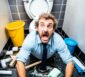 verstopftes wc