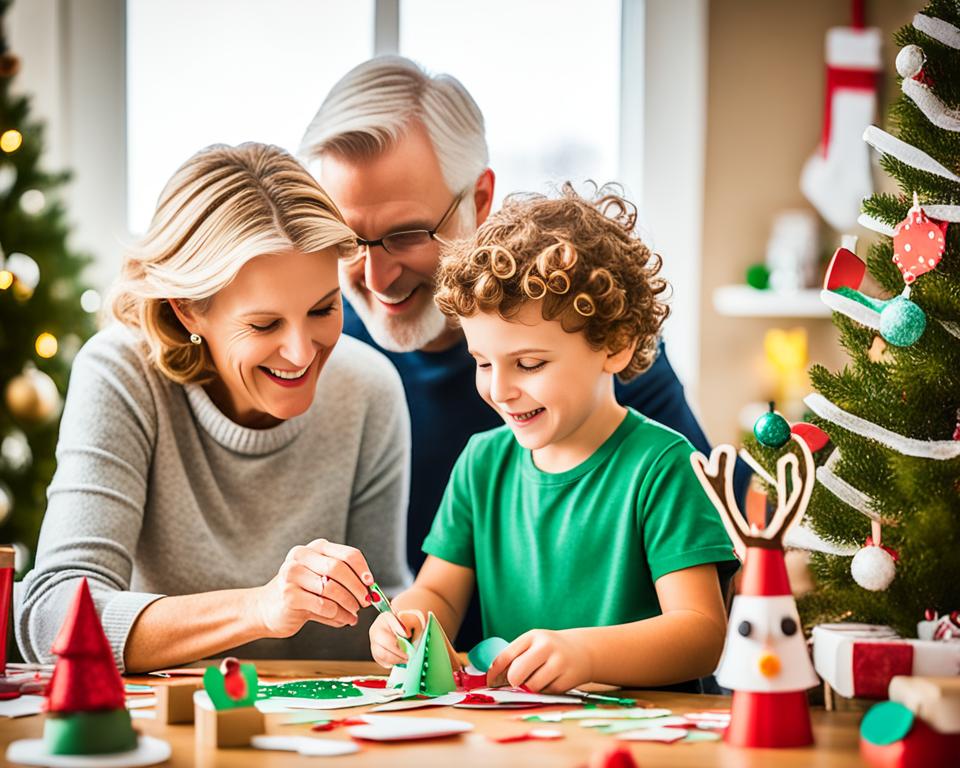 weihnachtsbastelei für familien