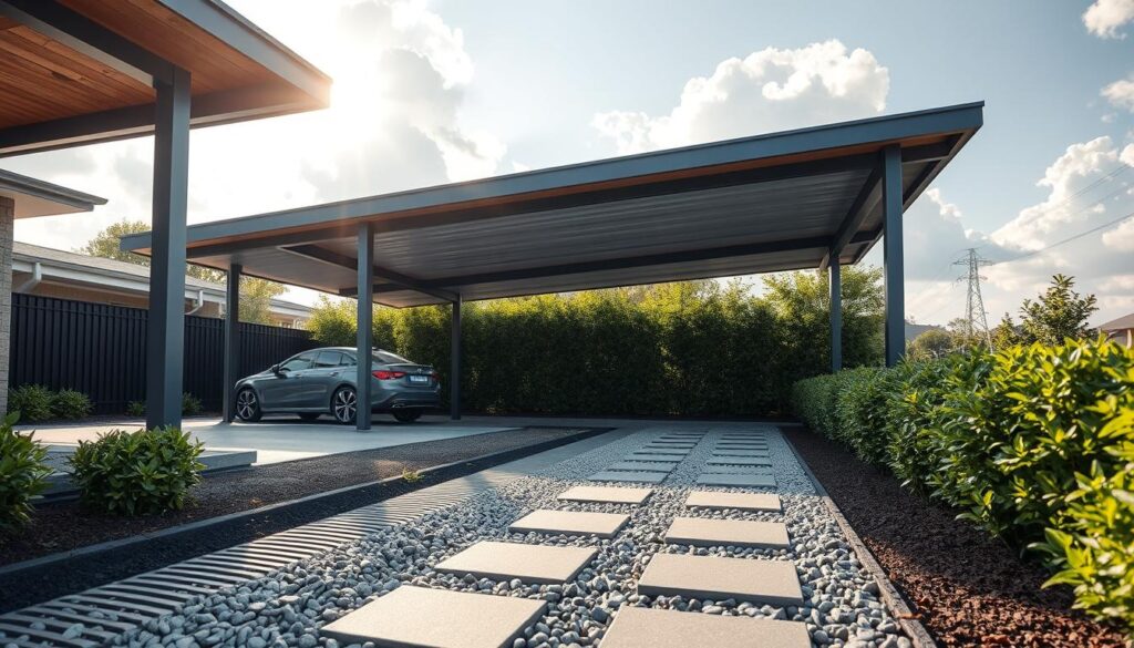Carport Entwässerung Carport Entwässerung