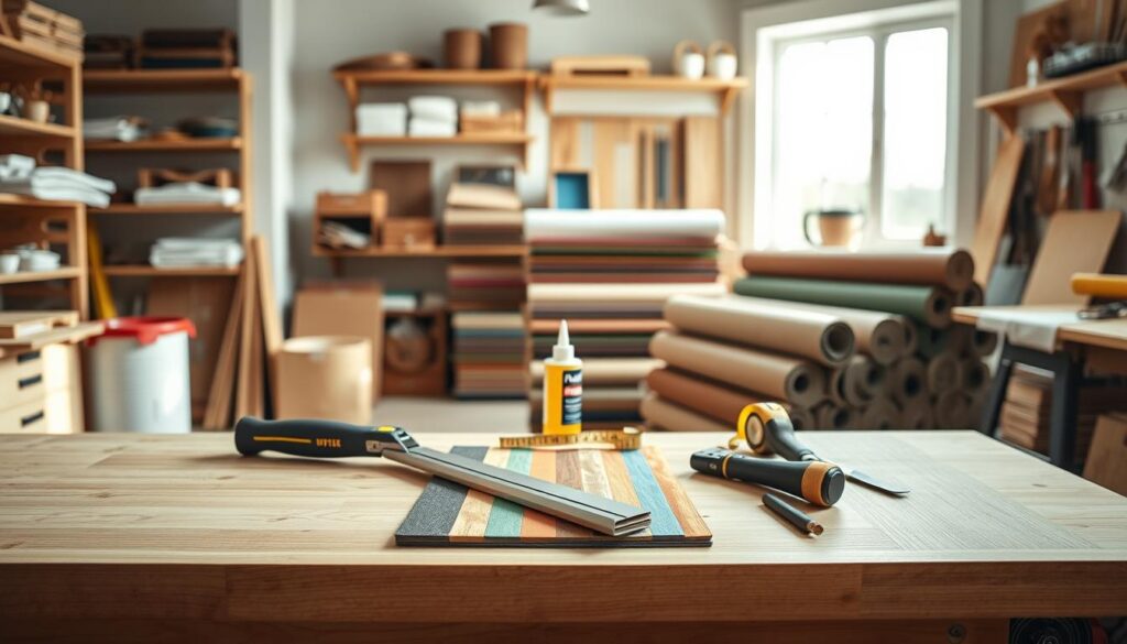 Linoleum Werkzeug und Materialwahl