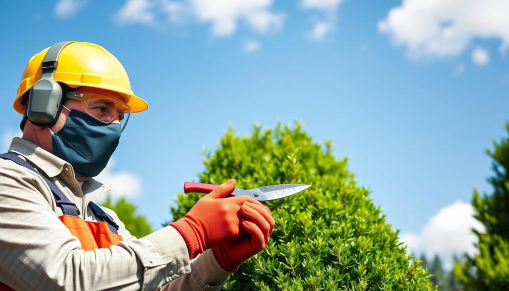 Sicherheit bei Gartenarbeit