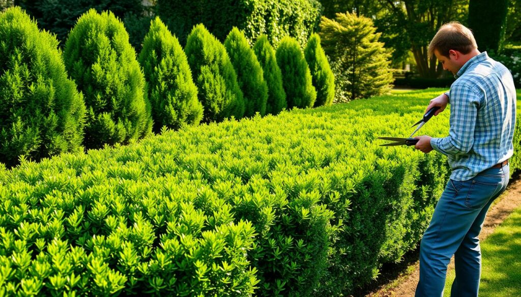 Thuja Hecke dicht bekommen