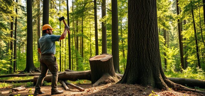 Baum fällen: Eine Schritt-für-Schritt-Anleitung