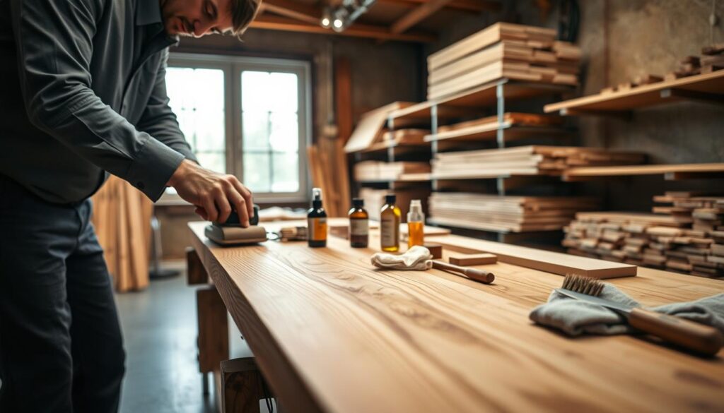 Pflege und Wartung von Douglasien Holz